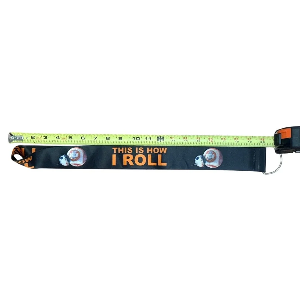 Disney Star Wars Reversible Lanyard R2‑D2 BB‑8 This Is How I Roll DISCONTINUED